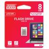 Pendrive, 8GB, USB 3.0, 100/5 MB/sec, fém ház, GOODRAM "UPO3"