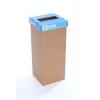 Szelektív hulladékgyűjtő, újrahasznosított, 50 l, RECOBIN "Office", kék