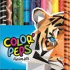 Színes ceruza készlet, háromszögletű, MAPED "Color`Peps Animal", 12 különböző szín