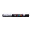 Dekormarker, 0,7-1,0 mm, UNI "Posca PC-1M", ezüst