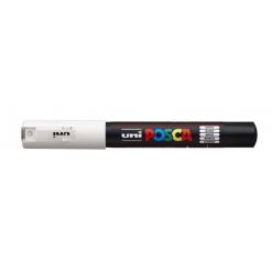Dekormarker, 0,7-1,0 mm, UNI "Posca PC-1M", fehér