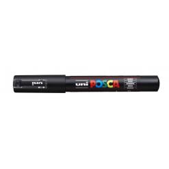 Dekormarker, 0,7-1,0 mm, UNI "Posca PC-1M", fekete
