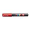 Dekormarker, 0,7-1,0 mm, UNI "Posca PC-1M", piros
