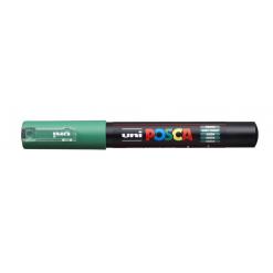 Dekormarker, 0,7-1,0 mm, UNI "Posca PC-1M", zöld