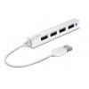 USB elosztó-HUB, 4 port, USB 2.0, SPEEDLINK "Snappy Slim" fehér