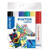 Dekormarker készlet, 1,4 mm, PILOT "Pintor M" 6 különböző klasszikus szín