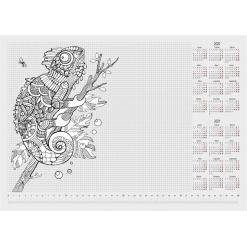 Könyökalátét, A3, 410x297  mm, színezhető, PANTA PLAST, "kaméleon"