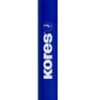 Golyóstoll, 1,0 mm, kupakos, háromszögletű, KORES "KOR-M", kék