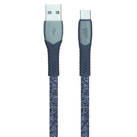 USB kábel, USB - USB-C, 1,2 m, RIVACASE "PS6102", szürke