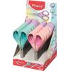 Olló display, iskolai, 13 cm, MAPED "Essentials Soft Pastel", pasztell színek