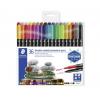 Alkoholos marker készlet, 0,5/3,0 mm, kétvégű, STAEDTLER "3187", 36 különböző szín
