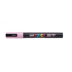 Dekormarker, 0,9-1,3 mm, UNI "Posca PC-3M", világos rózsaszín