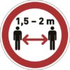 Információs matrica, 430 mm, DURABLE "Tartson távolságot"