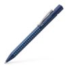 Golyóstoll, 0,5 mm, nyomógombos, FABER-CASTELL "Grip 2010", kék-világoskék