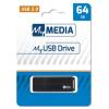 Pendrive, 64GB, USB 2.0, MYMEDIA (by VERBATIM)