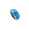 Egér, vezetékes, optikai, normál méret, USB, GENIUS "DX-120", kék