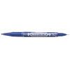 Alkoholos marker, 0,5/1,0 mm, kétvégű, ZEBRA "Mckie Extra Fine", kék