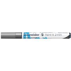 Dekormarker, akril, 2 mm, SCHNEIDER "Paint-It 310", ezüst