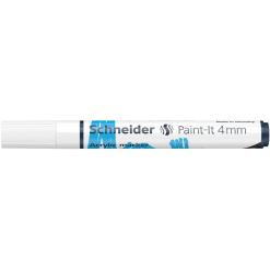 Dekormarker, akril, 4 mm, SCHNEIDER "Paint-It 320", fehér