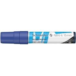 Akril marker, 15 mm, SCHNEIDER "Paint-It 330", kék