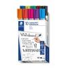 Táblamarker készlet, 2 mm, kúpos, STAEDTLER "Lumocolor® 351", 10 különböző szín