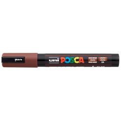 Dekormarker, 1,8-2,5 mm, UNI "Posca PC-5M", kakaó barna