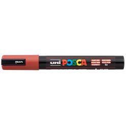 Dekormarker, 1,8-2,5 mm, UNI "Posca PC-5M", rubin vörös