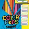 Színes ceruza készlet, háromszögletű, MAPED, "Color`Peps Strong" 12 különböző szín + 12 ajándék matrica