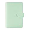 Kalendárium, gyűrűs, betétlapokkal, personal méret, FILOFAX "Saffiano", menta