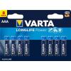 Elem, AAA mikro, 8 db, VARTA "Longlife Power"