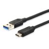 Átalakító kábel, USB-C-USB 3.2, 1m, EQUIP