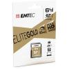 Memóriakártya, SDXC, 64GB, UHS-I/U1, 85/20 MB/s, EMTEC "Elite Gold"