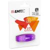 Pendrive, 8GB, USB 2.0, EMTEC "C410 Color", lila