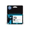 3ED70A Tintapatron DesignJet T650, T250, Studio nyomtatókhoz, HP 712, fekete, 38 ml