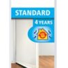 Szigetelő ajtóseprű, 37 mm x 1 m, TESA "tesamoll®", fehér