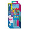 Írószer készlet, ajándék matricákkal, STAEDTLER® "Happy set 61 SC1"