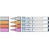 Metálfényű marker készlet, 2 mm, SCHNEIDER "Paint-It 011", 4 különböző szín