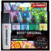 Szövegkiemelő készlet, 2-5 mm, STABILO "BOSS original Arty", 5 hideg szín