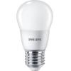 LED izzó, E27, kis gömb, P48, 7W, 806lm, 2700K, PHILIPS "CorePro"