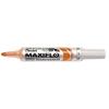 Táblamarker, 2,5 mm, kúpos, PENTEL "Maxiflo MWL5M", narancs