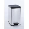 Pedálos szemetes, 25 l, CURVER "Slim Bin", fekete-ezüst