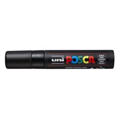 Dekormarker, 15 mm, vágott, UNI "Posca PC-17K", fekete