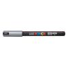 Dekormarker, 0,7 mm, UNI "Posca PC-1MR", ezüst