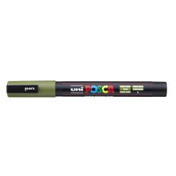 Dekormarker, 0,9-1,3 mm, UNI "Posca PC-3M", khaki