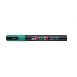 Dekormarker, 0,9-1,3 mm, UNI "Posca PC-3M", smaragdzöld