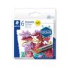 Olajpasztell kréta, STAEDTLER® "2420 M", 6 különböző metál szín