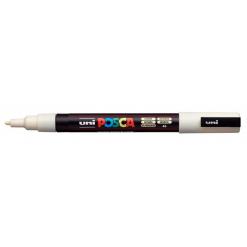 Dekormarker, 1,8-2,5 mm, UNI "Posca PC-5M", elefántcsont