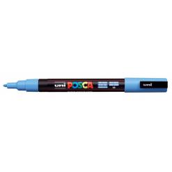 Dekormarker, 0,9-1,3 mm, UNI "Posca PC-3M", égszínkék