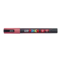 Dekormarker, 0,9-1,3 mm, UNI"Posca PC-3ML", fényes piros