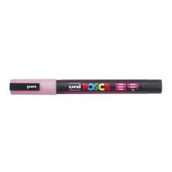 Dekormarker, 0,9-1,3 mm, UNI"Posca PC-3ML", fényes rózsaszín